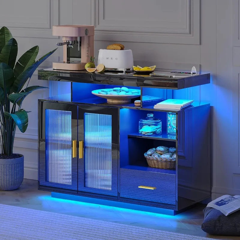 39.4" LED Wireless Charging Cabinet 